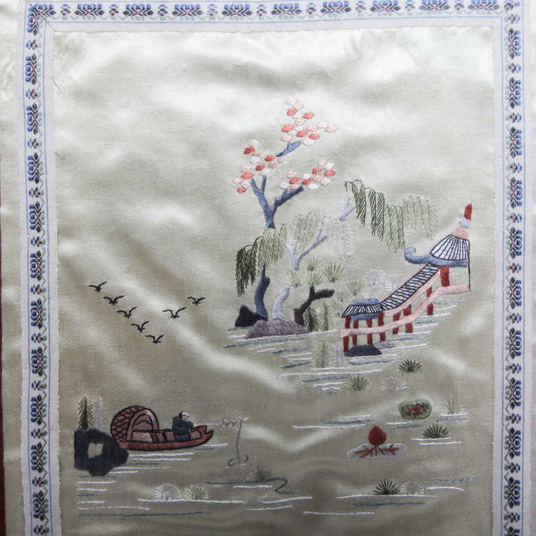 Chinese Silk Wall Embroideries