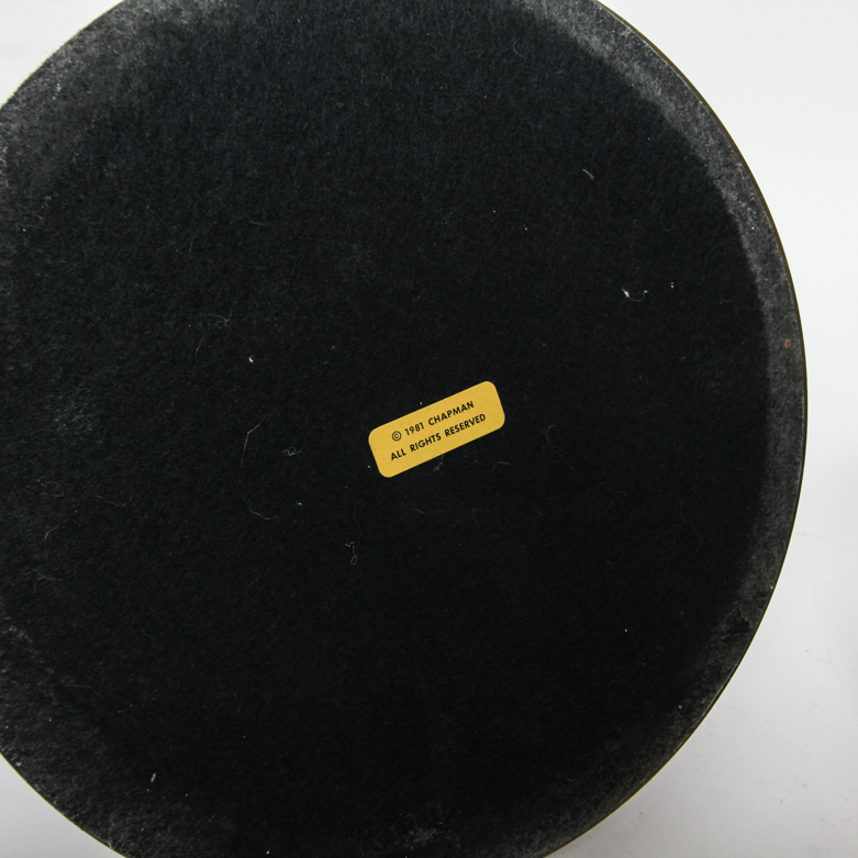 Pair of Vintage Chapman Hurricane Glass and Brass Candle Holders