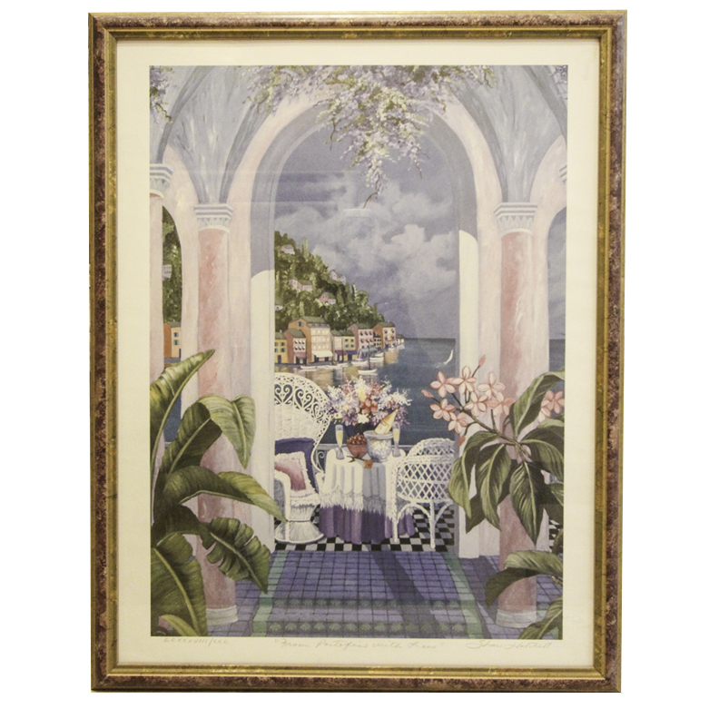 Shari Hatchett Limited Edition Offset Lithograph "From Portofino With Love"