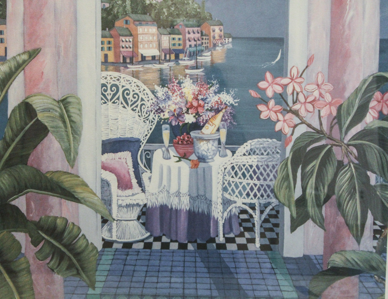 Shari Hatchett Limited Edition Offset Lithograph "From Portofino With Love"