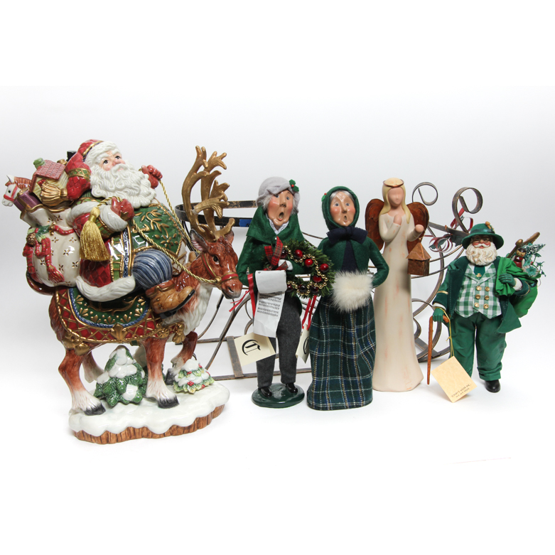 Christmas Decor Including Fitz & Floyd