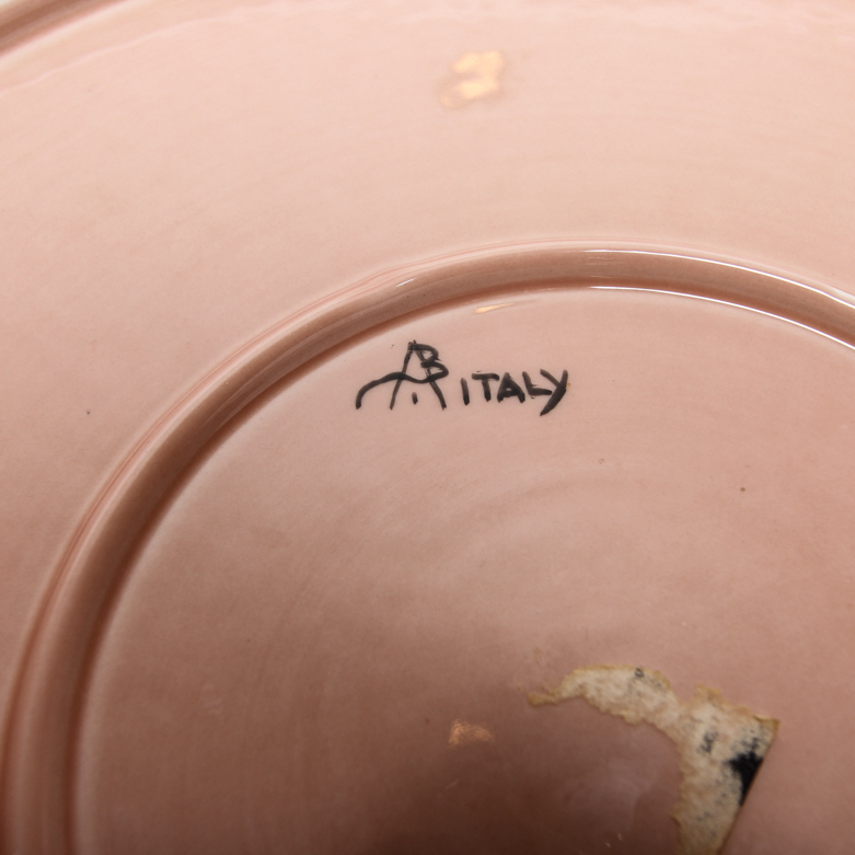 Vintage Pink Ceramic Tableware including Boch Fes La Louviere and Mikasa