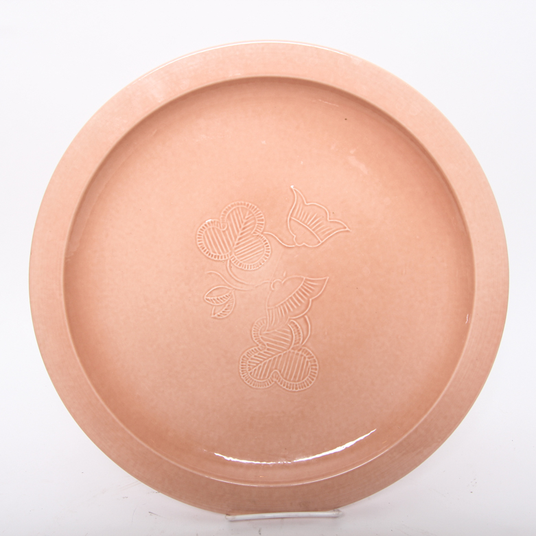 Vintage Pink Ceramic Tableware including Boch Fes La Louviere and Mikasa