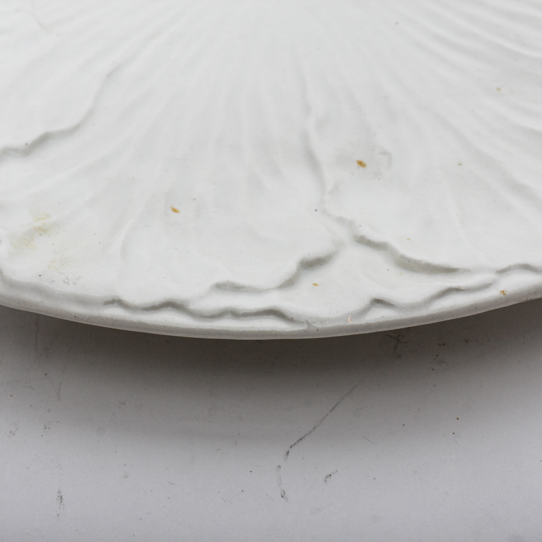 Vintage 1978 Whittier Pottery White Cabbage Leaf Tureen