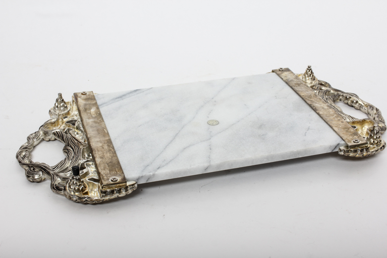 Pair of Vintage Serving Trays including Godinger and Bruce Fox Design