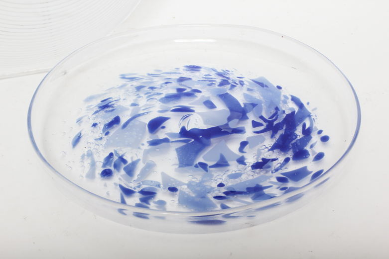 Hand Blown European Art Glass Platters