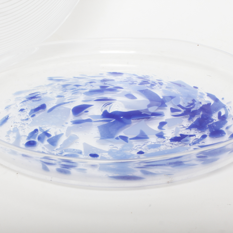 Hand Blown European Art Glass Platters