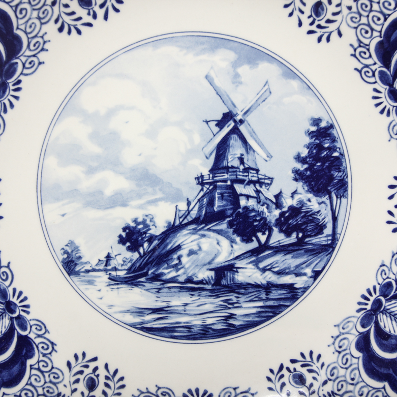 Delft and Gold Imari Decorative Plates