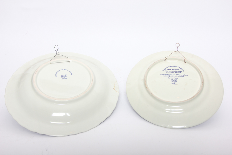 Delft and Gold Imari Decorative Plates