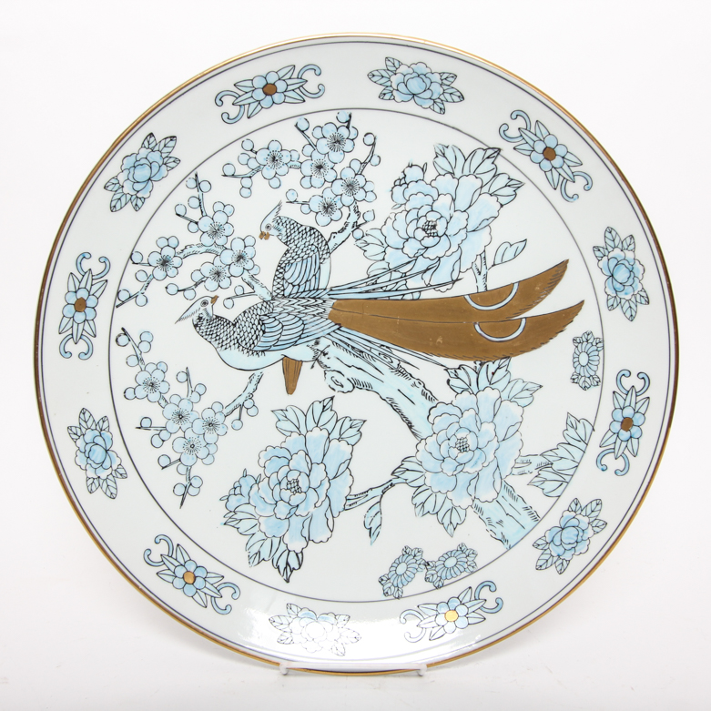 Delft and Gold Imari Decorative Plates