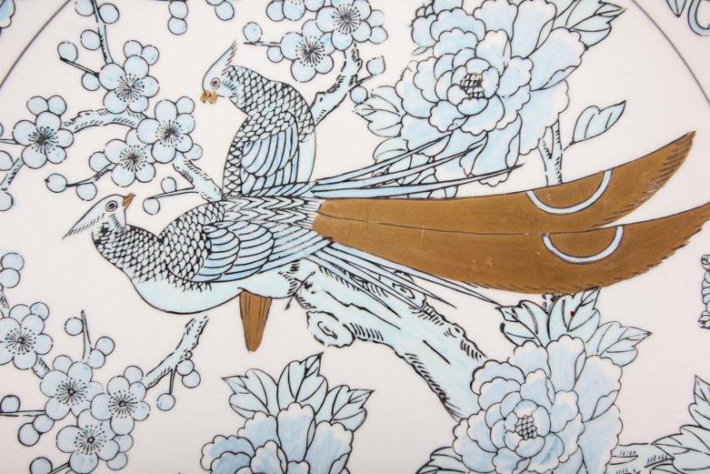 Delft and Gold Imari Decorative Plates