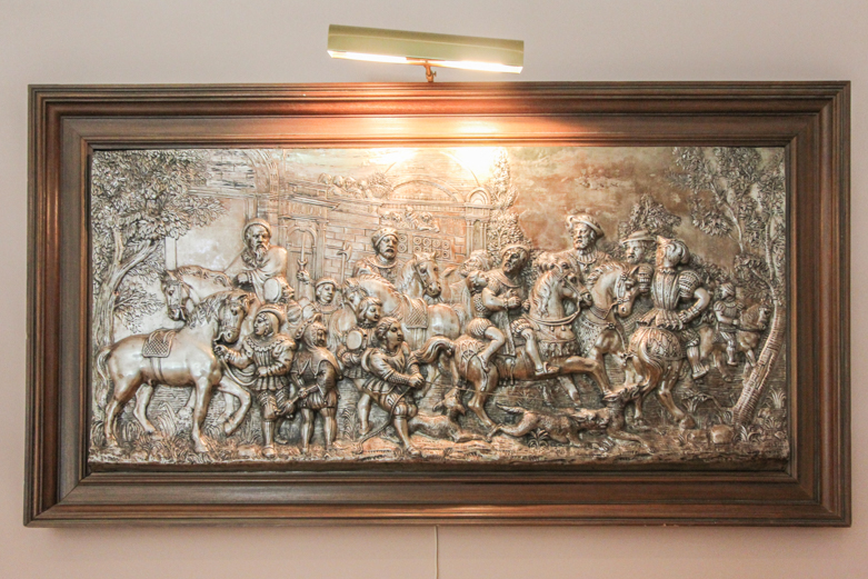 Framed Bas Relief of 16th Century Nobles
