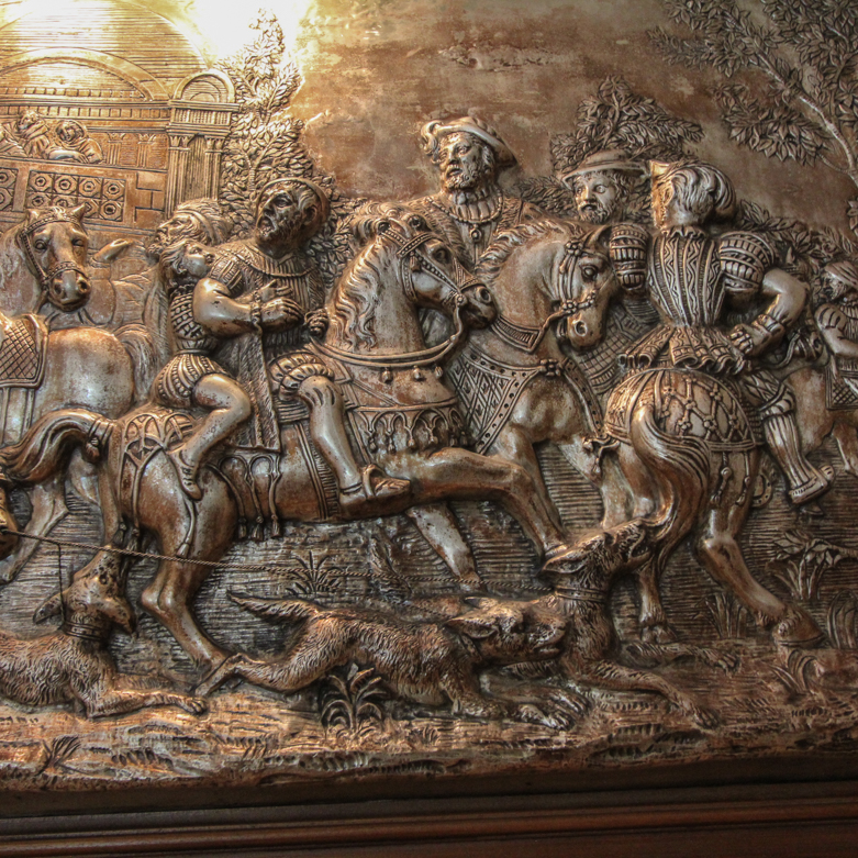 Framed Bas Relief of 16th Century Nobles
