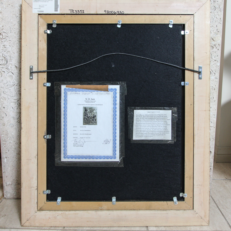 Bas-Relief of Salvador Dali's "The Ten Commandments"