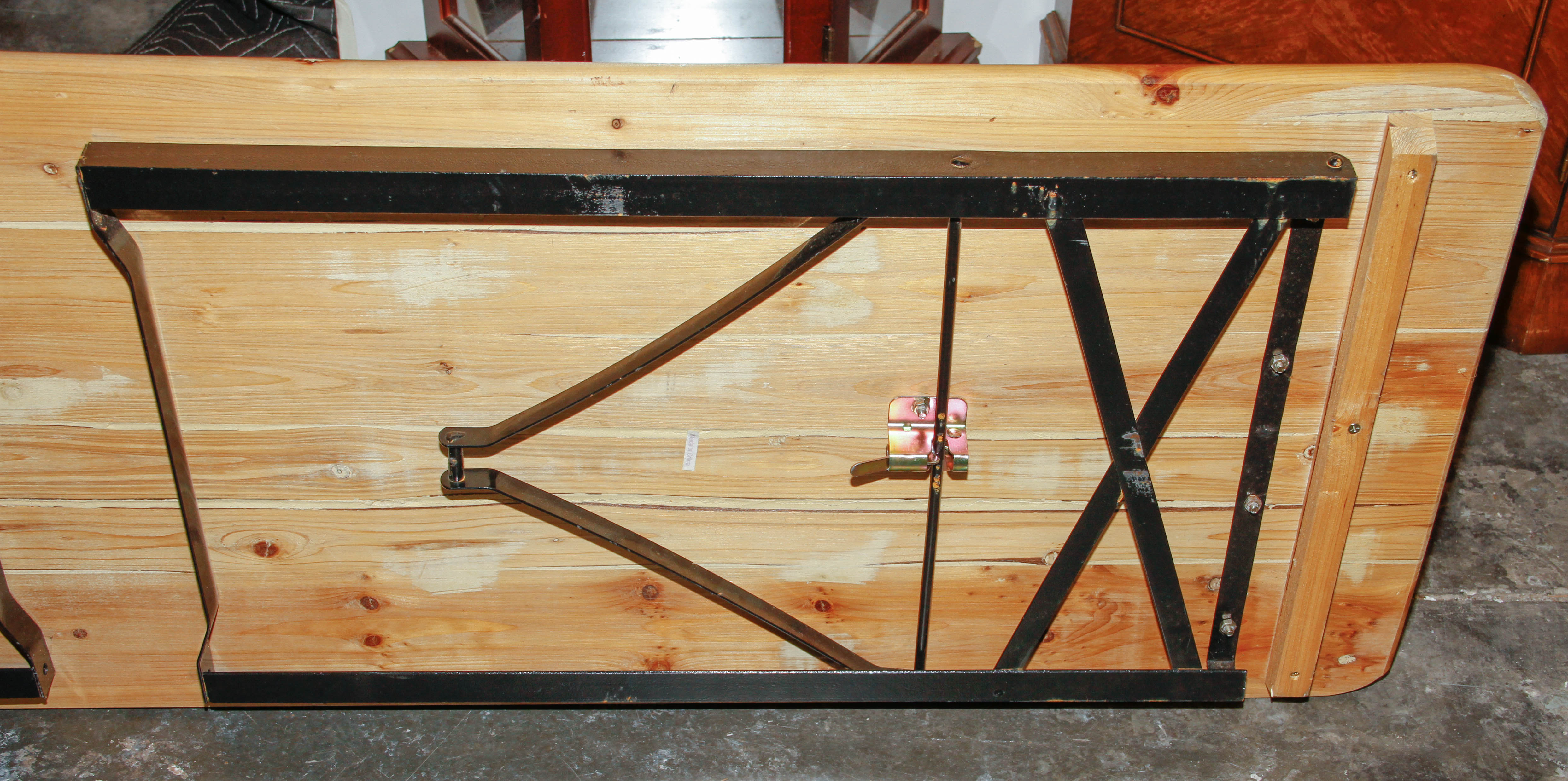 Knotty Pine Folding Picnic Table and Benches