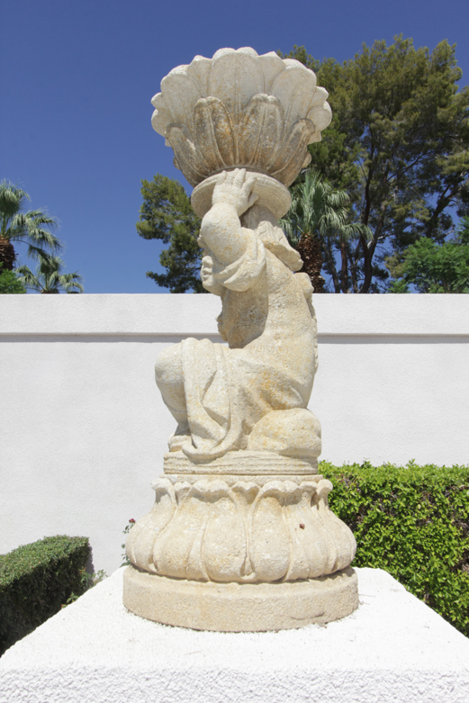 Monumental Cast Stone Garden Statues