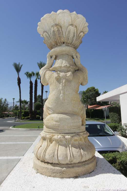 Monumental Cast Stone Garden Statues