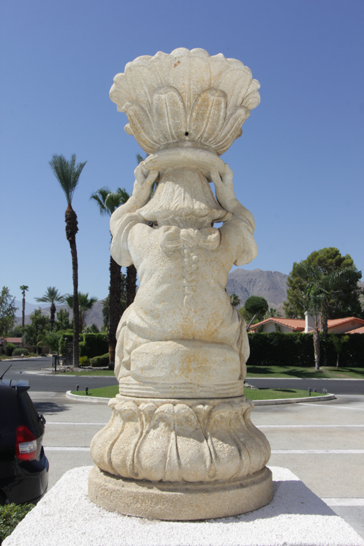 Monumental Cast Stone Garden Statues
