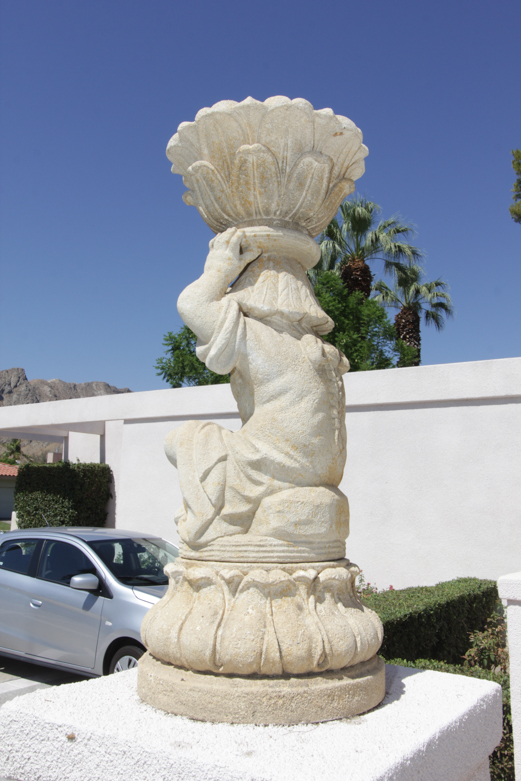 Monumental Cast Stone Garden Statues
