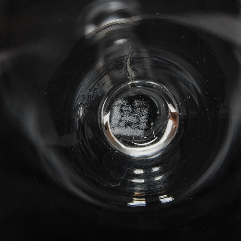 Claus Josef Riedel Etched Crystal Tulip Wine Glasses