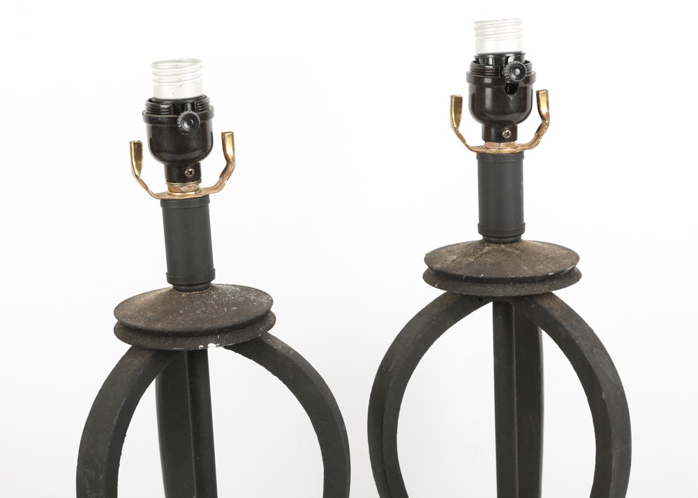 Black Iron Table Lamps