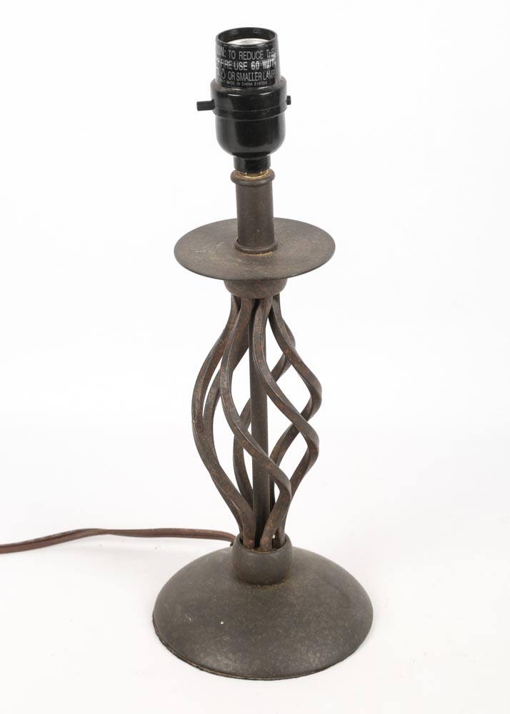 Black Iron Table Lamps