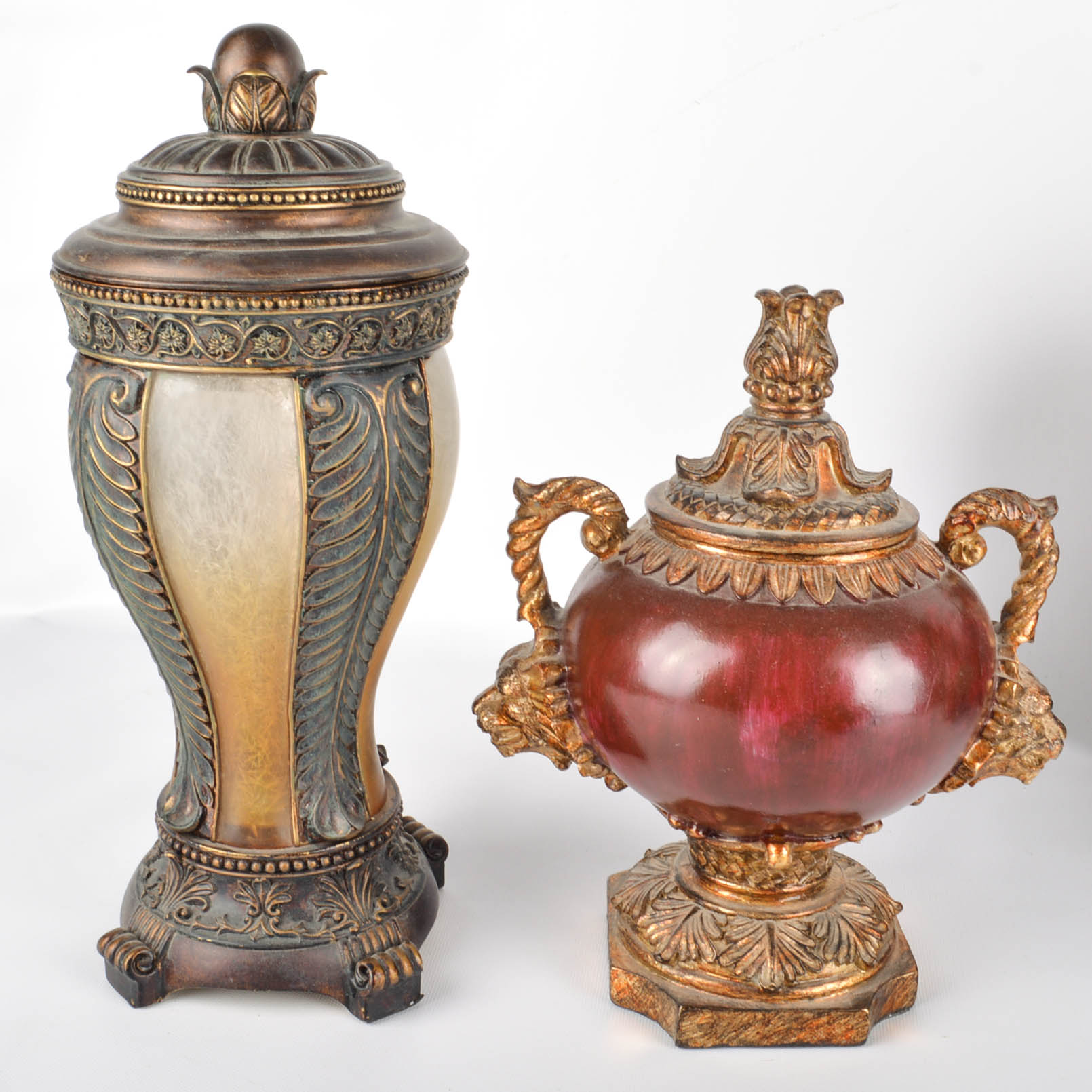 Group of Home Decor in Brown and Neutrals