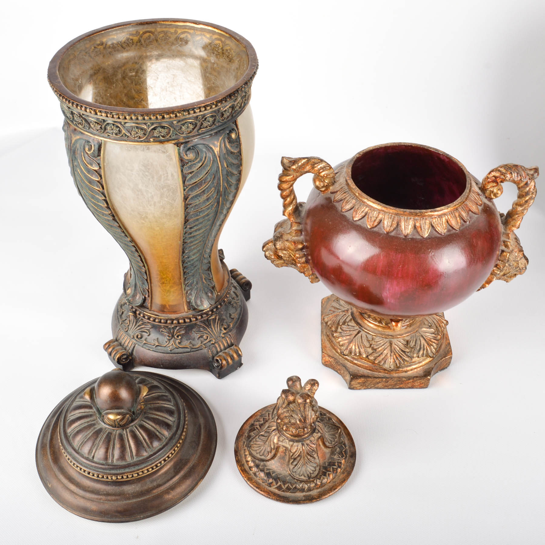 Group of Home Decor in Brown and Neutrals