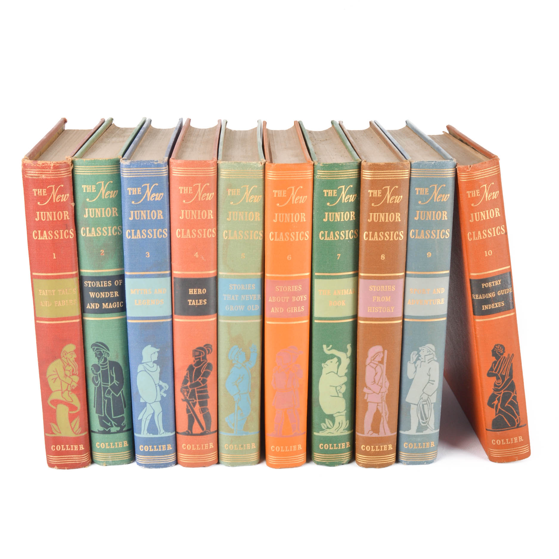 Twelve Volume Set of "The New Junior Classics" Ca. 1949