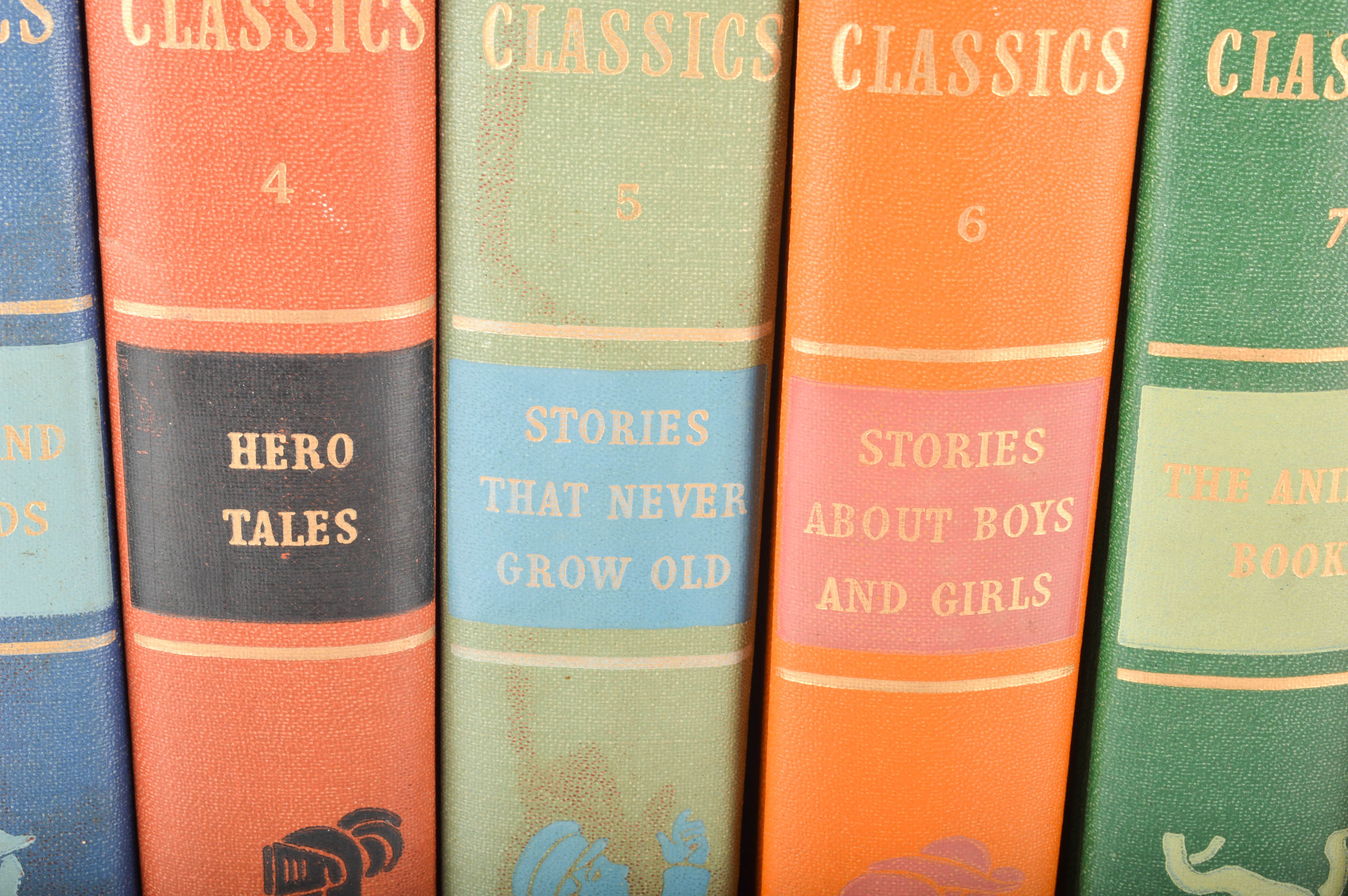 Twelve Volume Set of "The New Junior Classics" Ca. 1949