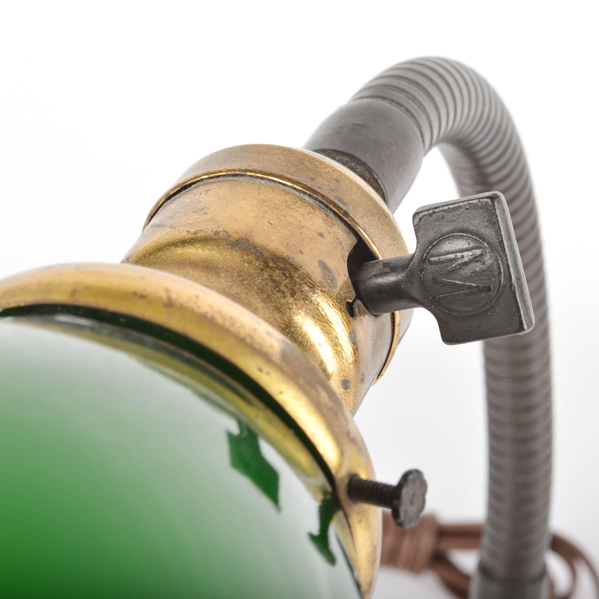 Art Nouveau Goose Neck Lamp by Rose Brothers