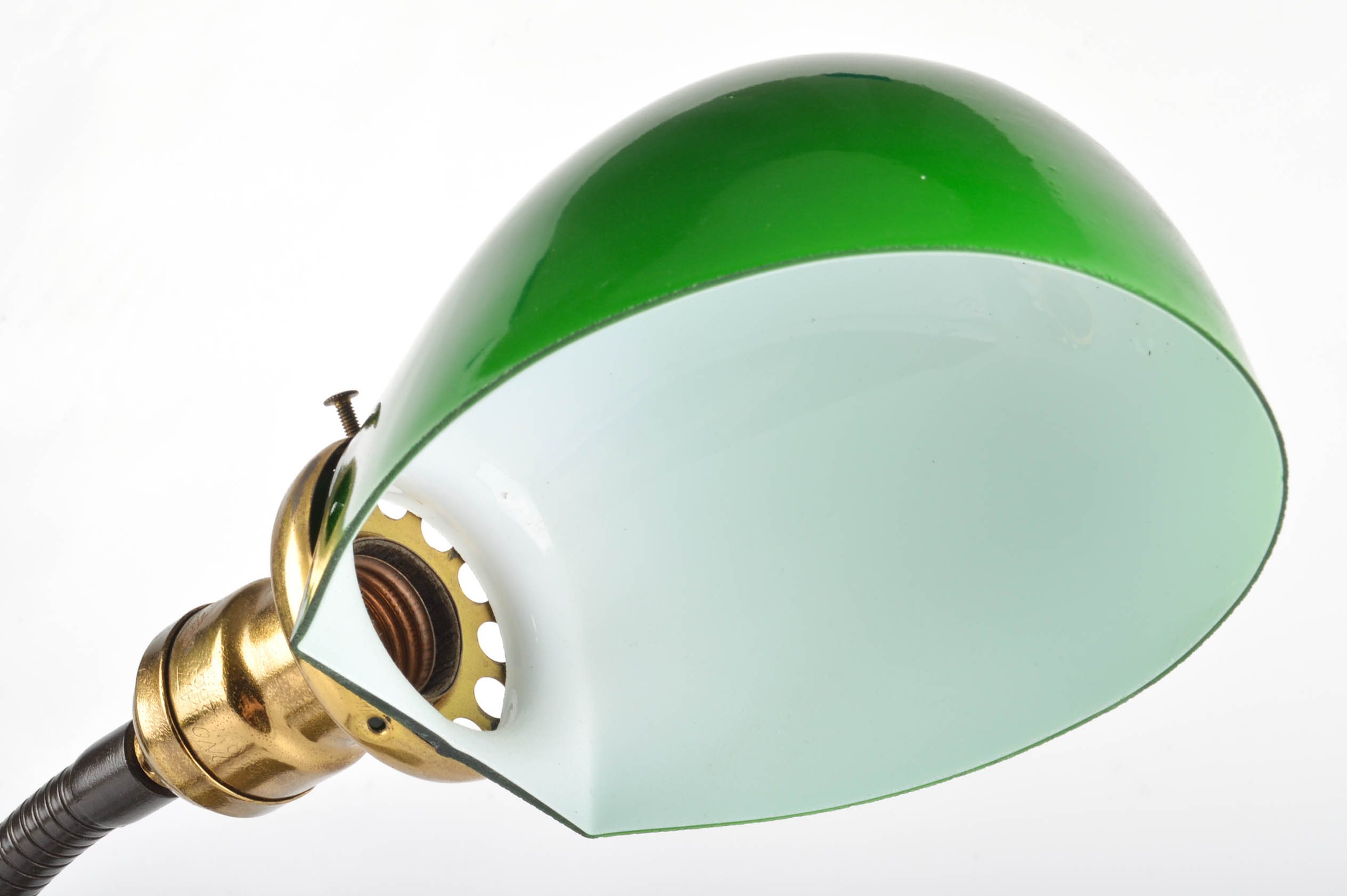 Art Nouveau Goose Neck Lamp by Rose Brothers