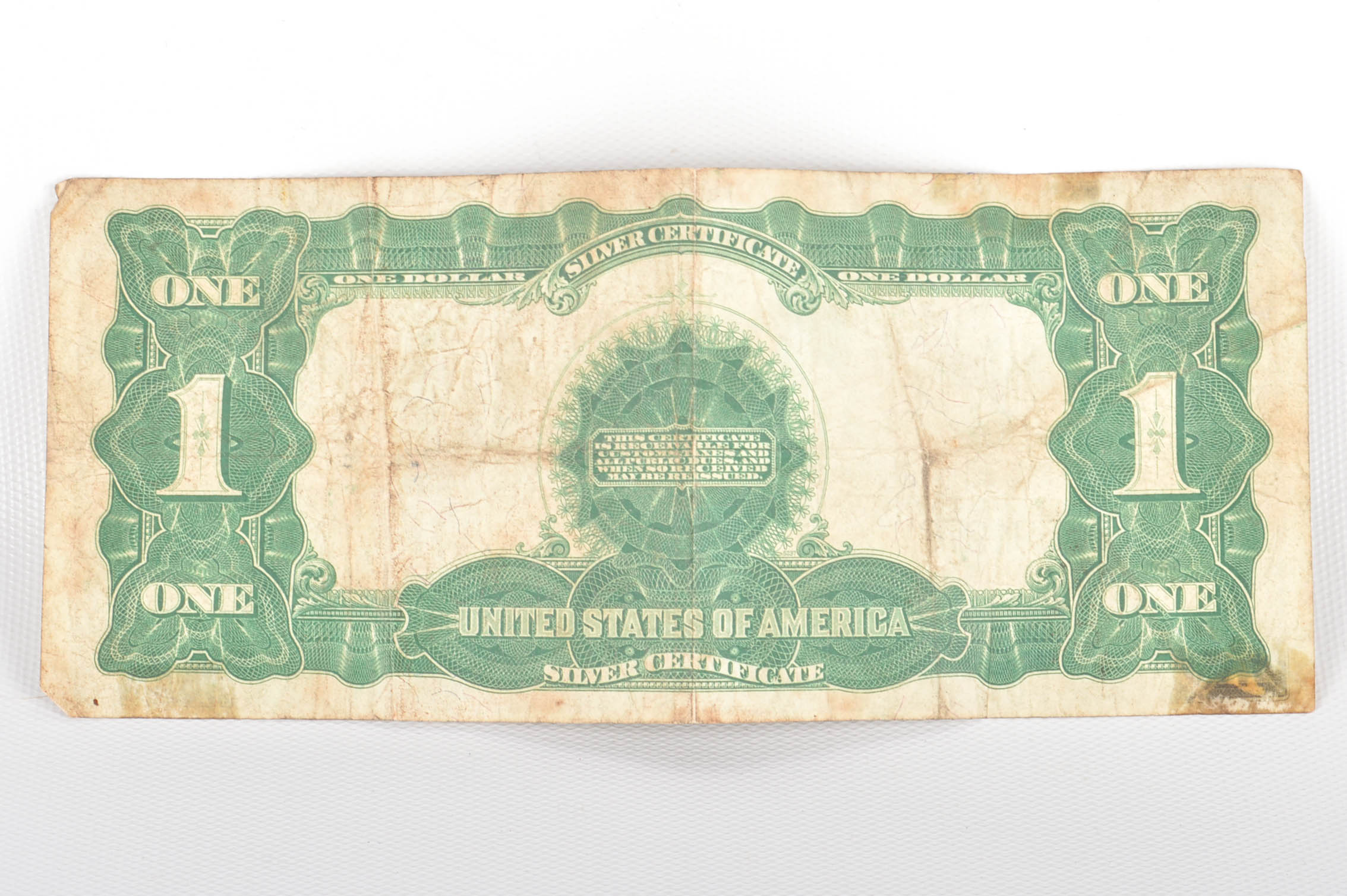 Series of 1899 Large Size One Dollar Silver Certificate and Two 1953 Two Dollar Red Seal Bills