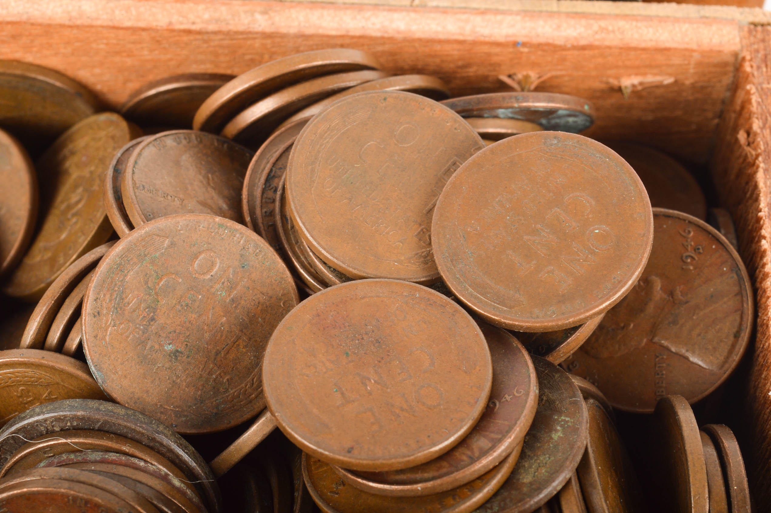Collection of Lincoln Head Cent Wheat Pennies