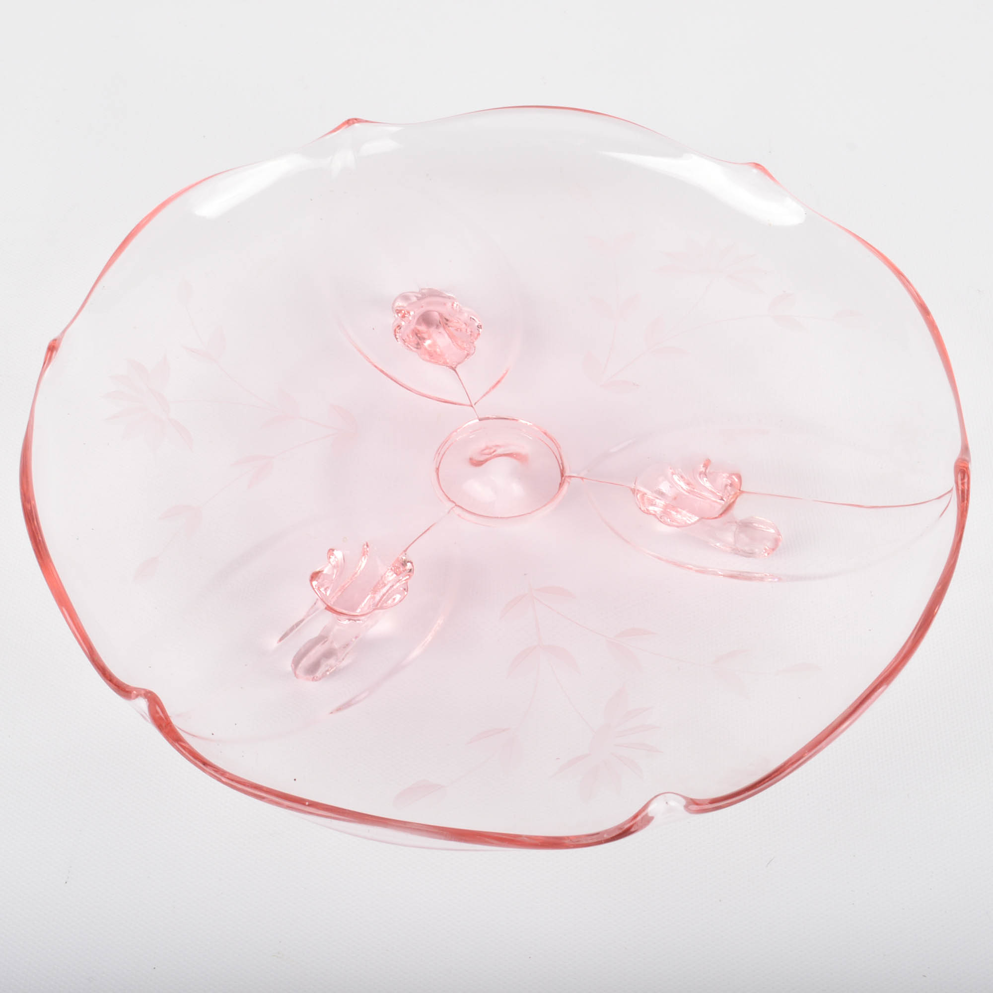 Assortment of Pink Depression Glass