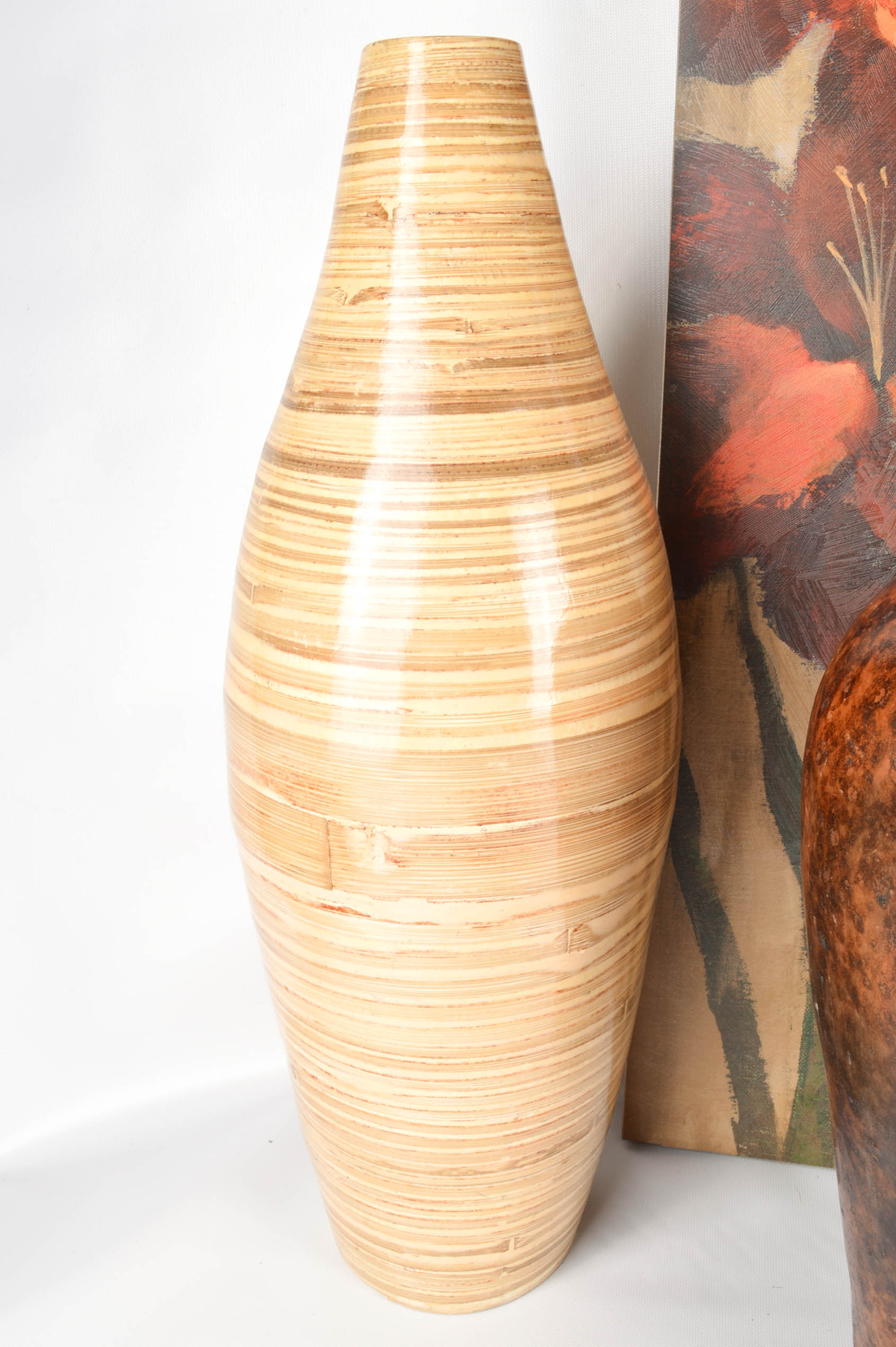 Group of Home Decor Including Vases and Prints