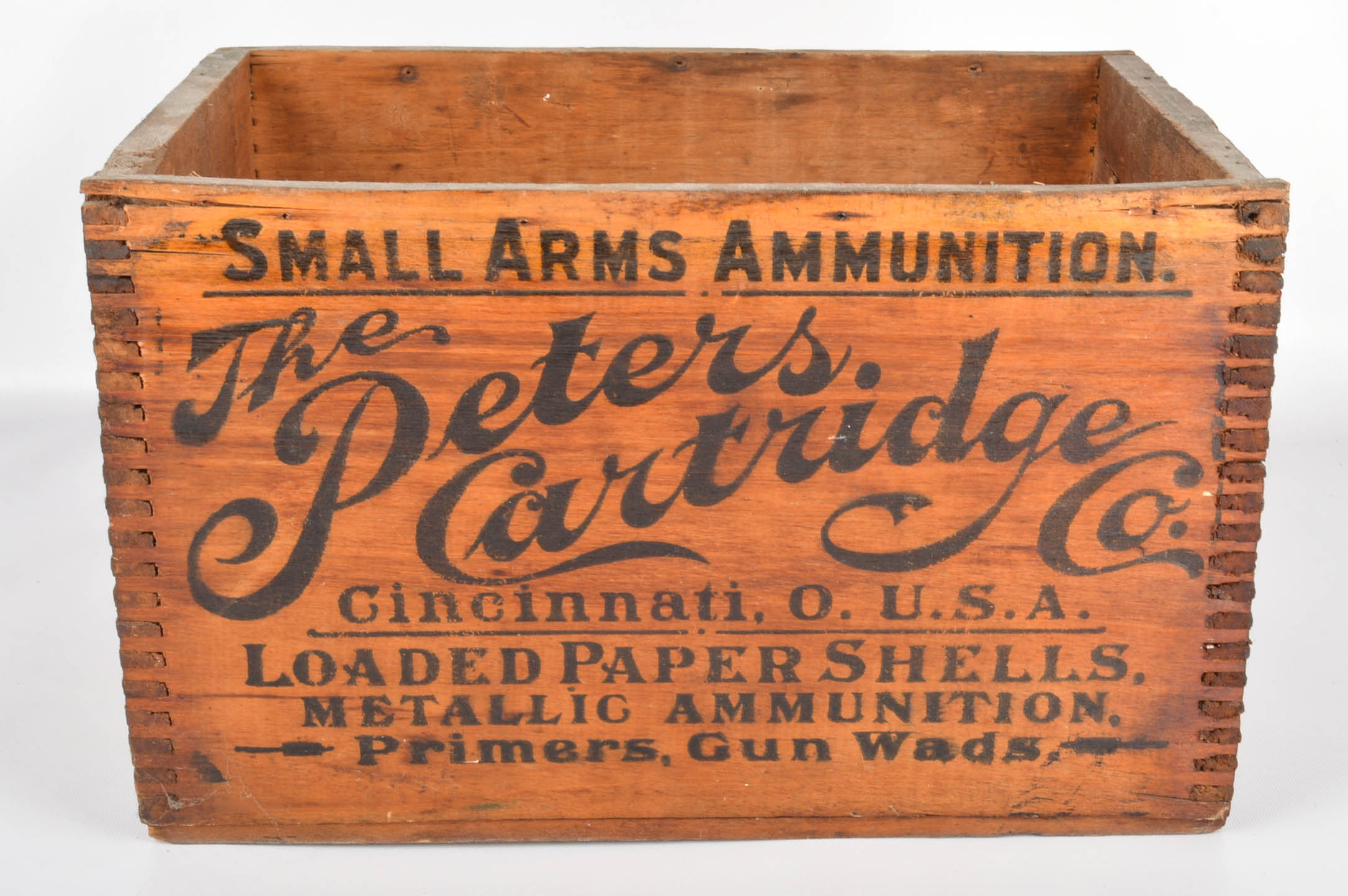 Vintage Peters Cartridge Company Ammunition Crate