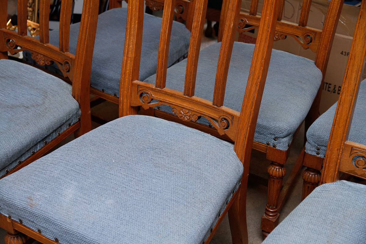 Vintage Provincial Style Dining Side Chairs