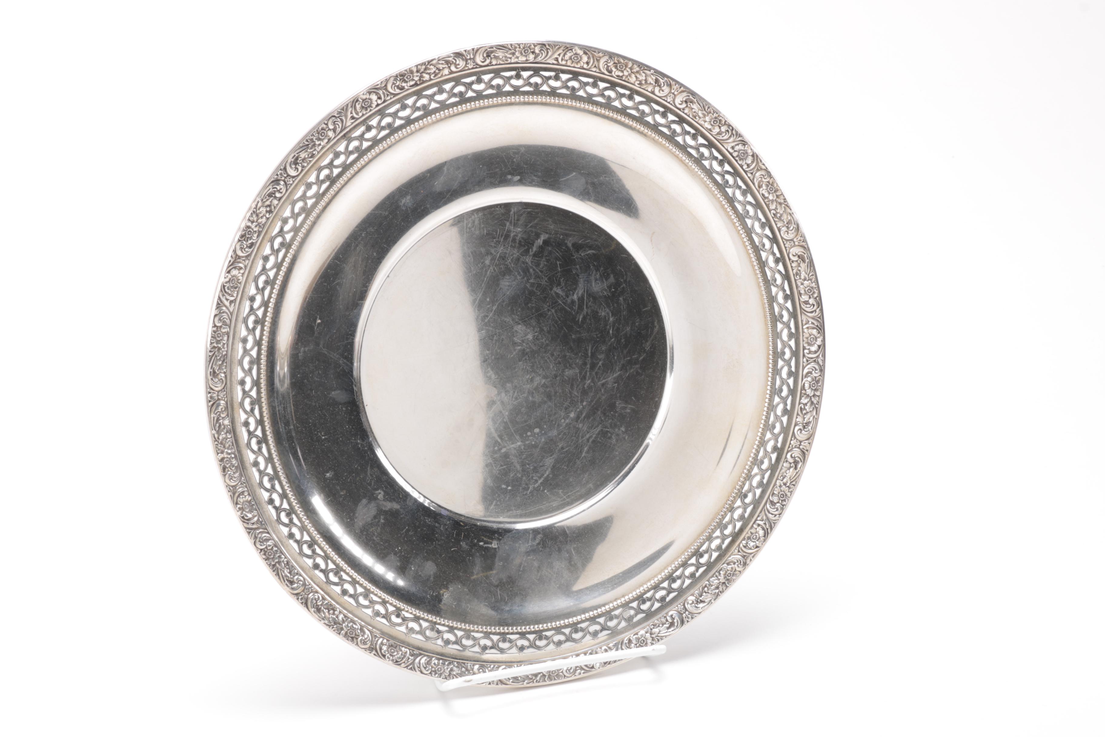 Vintage Sterling Watson and Lunt Serving Pieces With an 800 Silver Knife