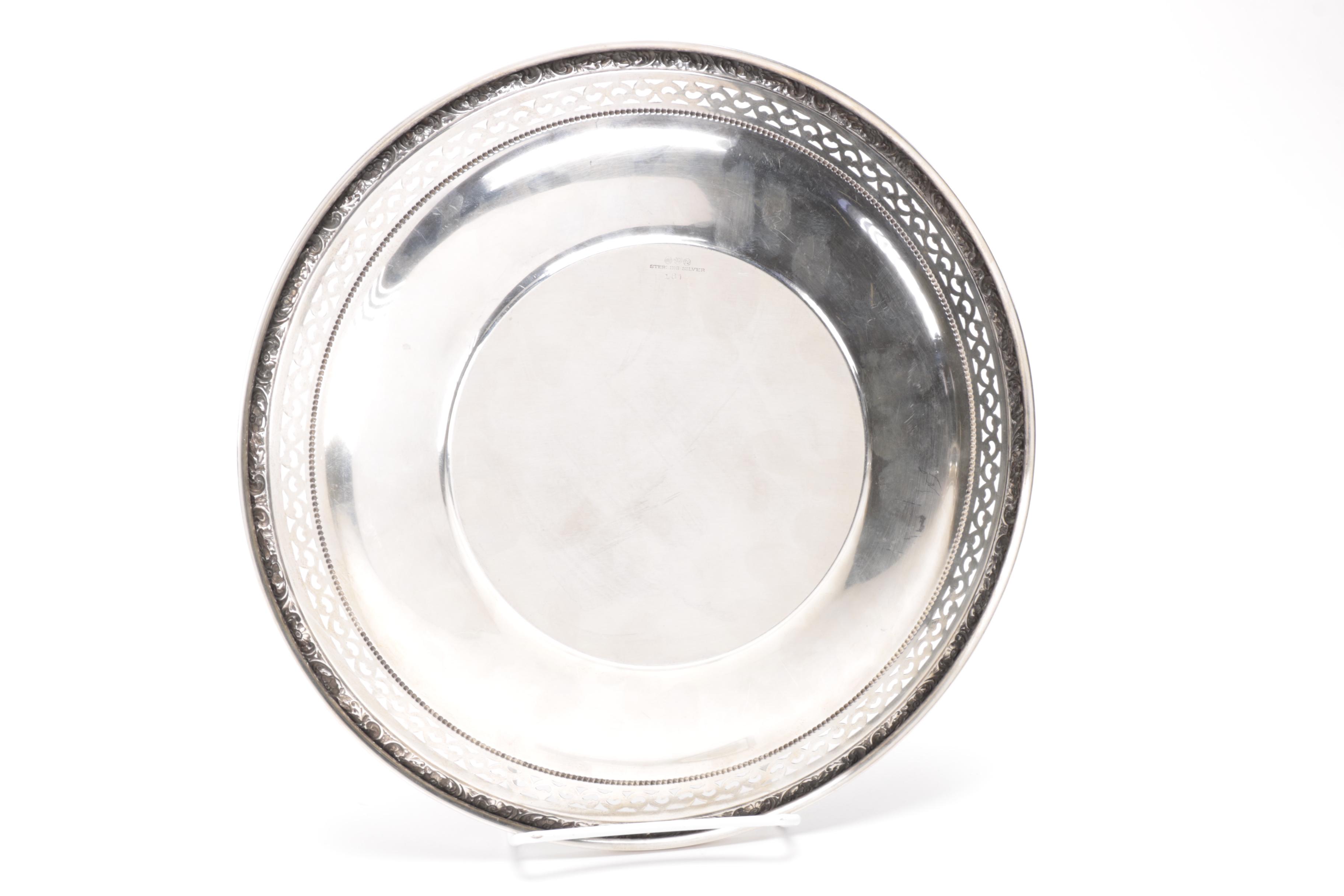 Vintage Sterling Watson and Lunt Serving Pieces With an 800 Silver Knife