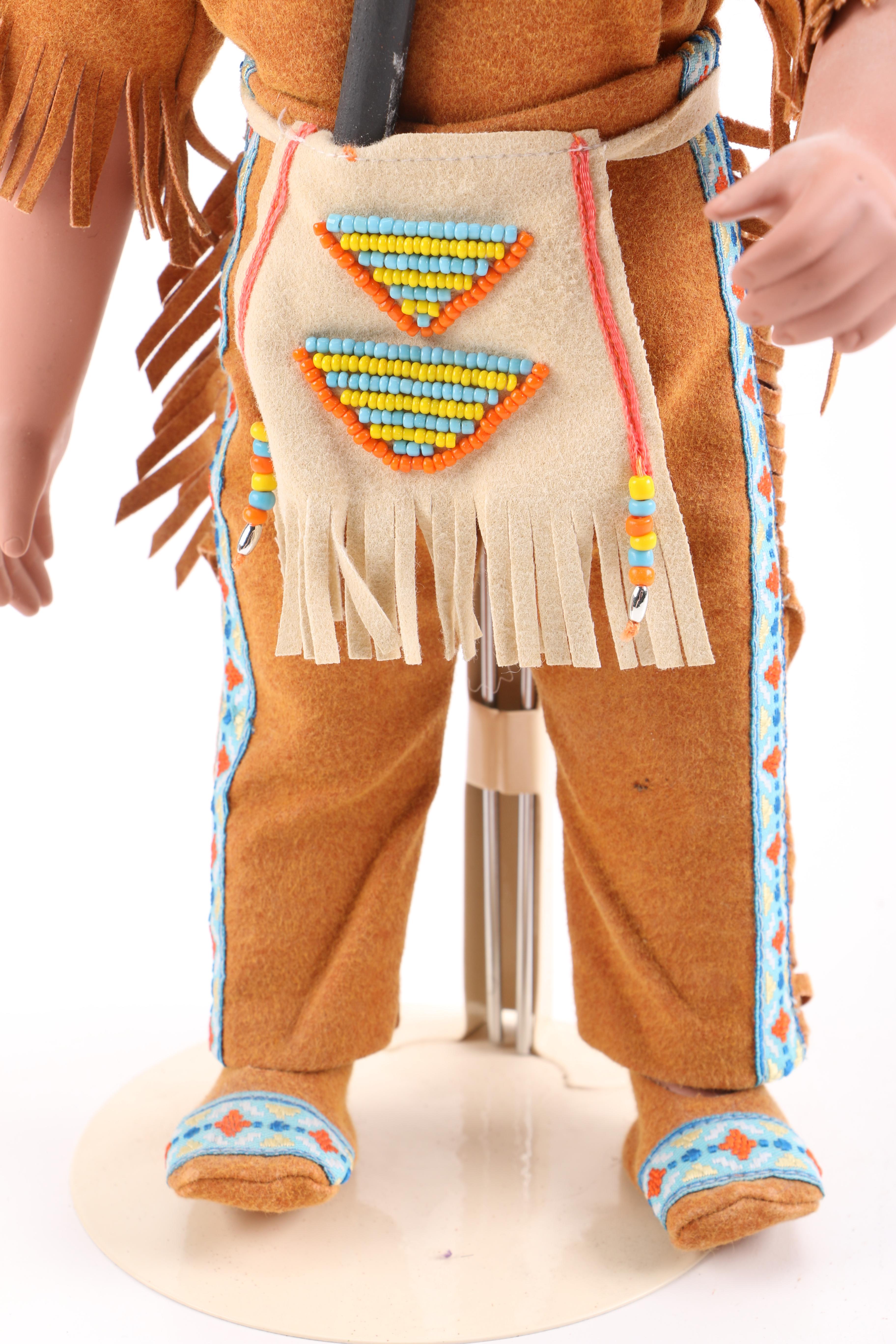 Three Native American Dolls by Perillo from The Danbury Mint