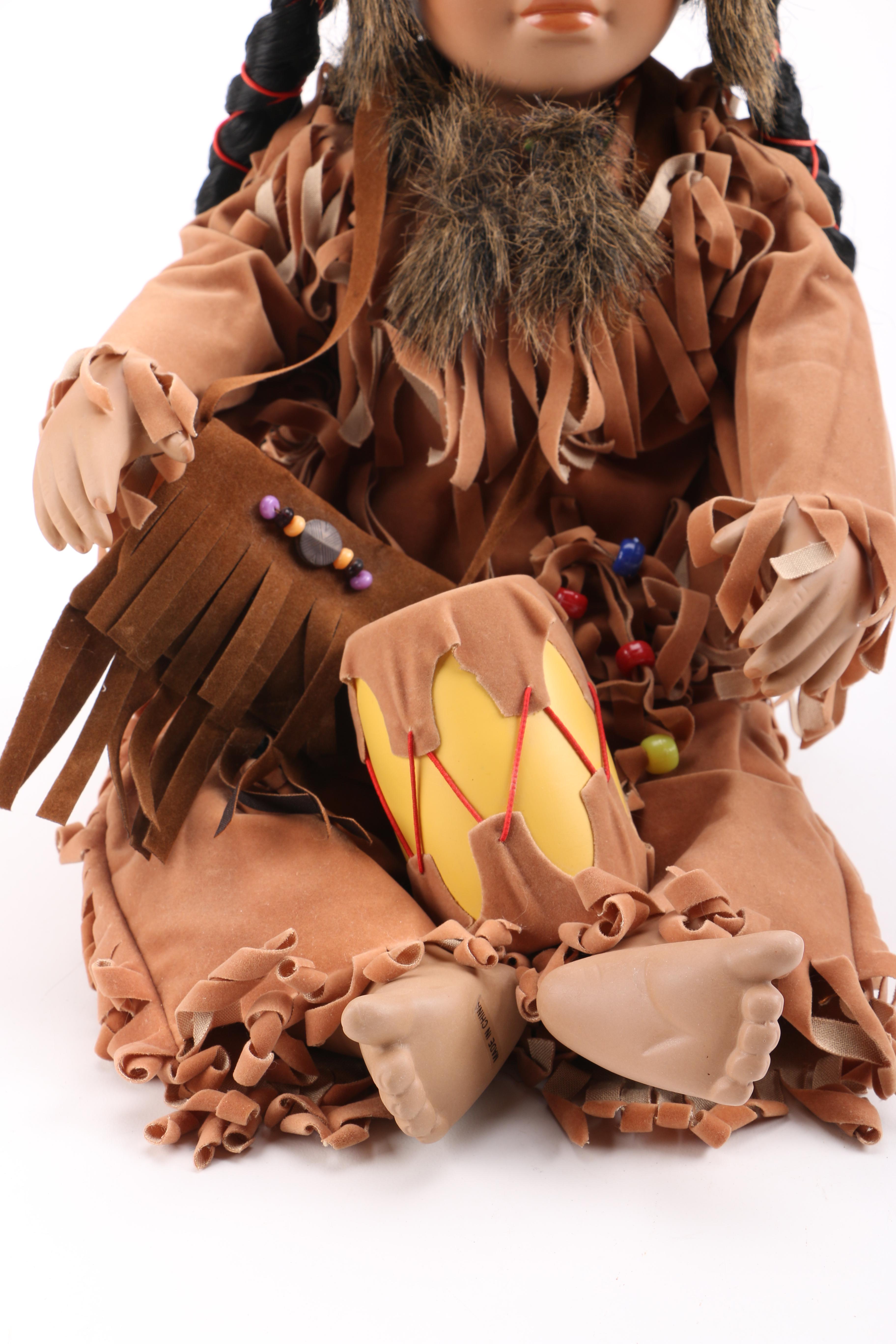 Three Native American Dolls by Perillo from The Danbury Mint