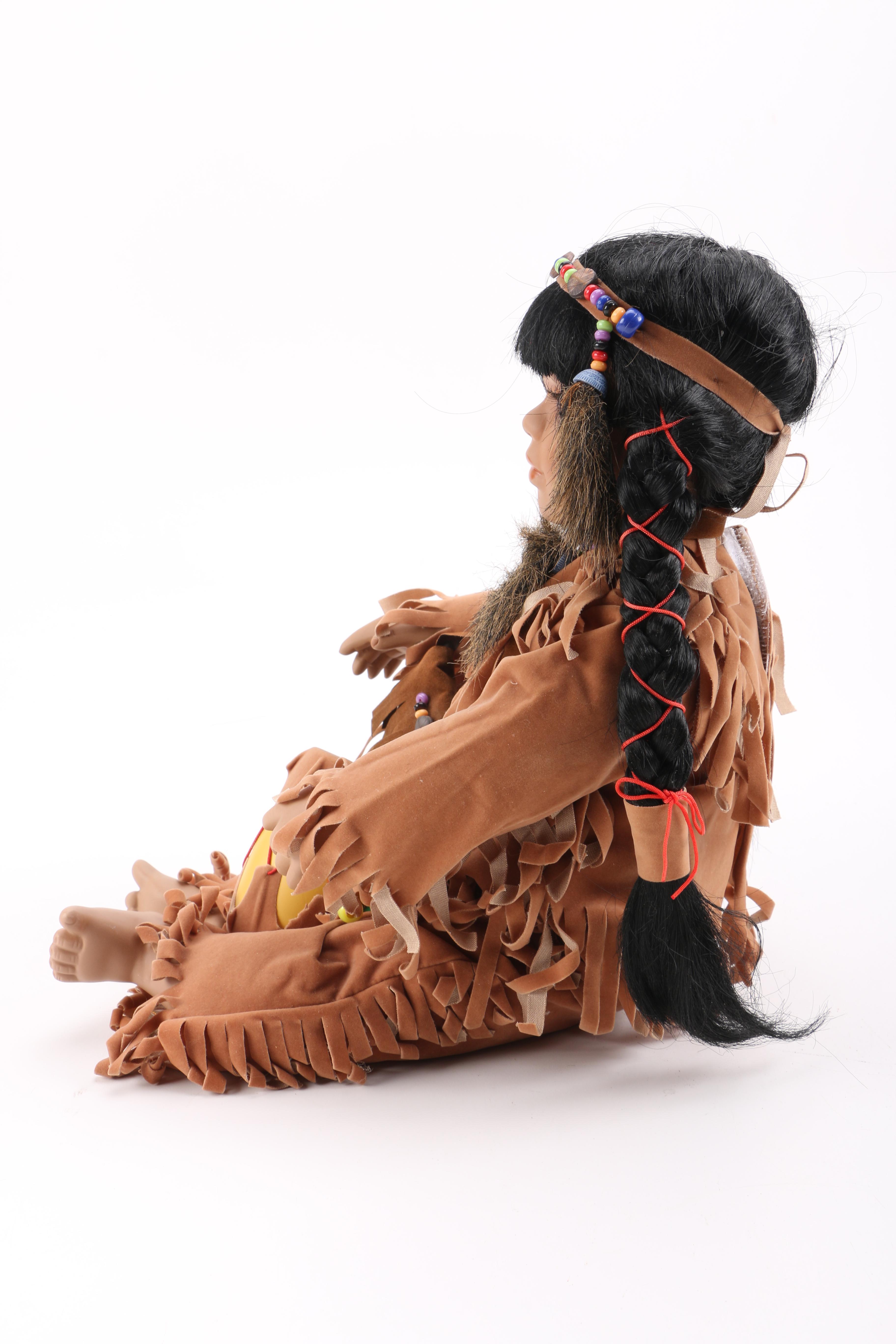 Three Native American Dolls by Perillo from The Danbury Mint