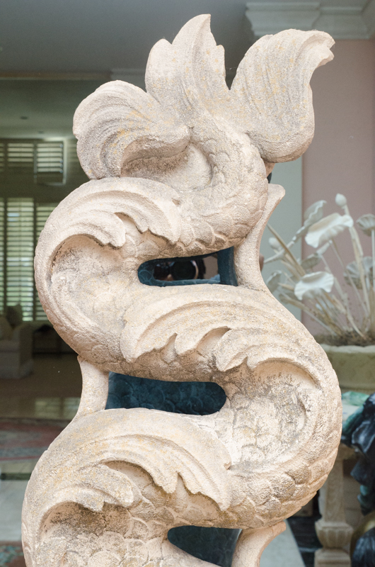East Asian Style Stone Sculpture of a Fish