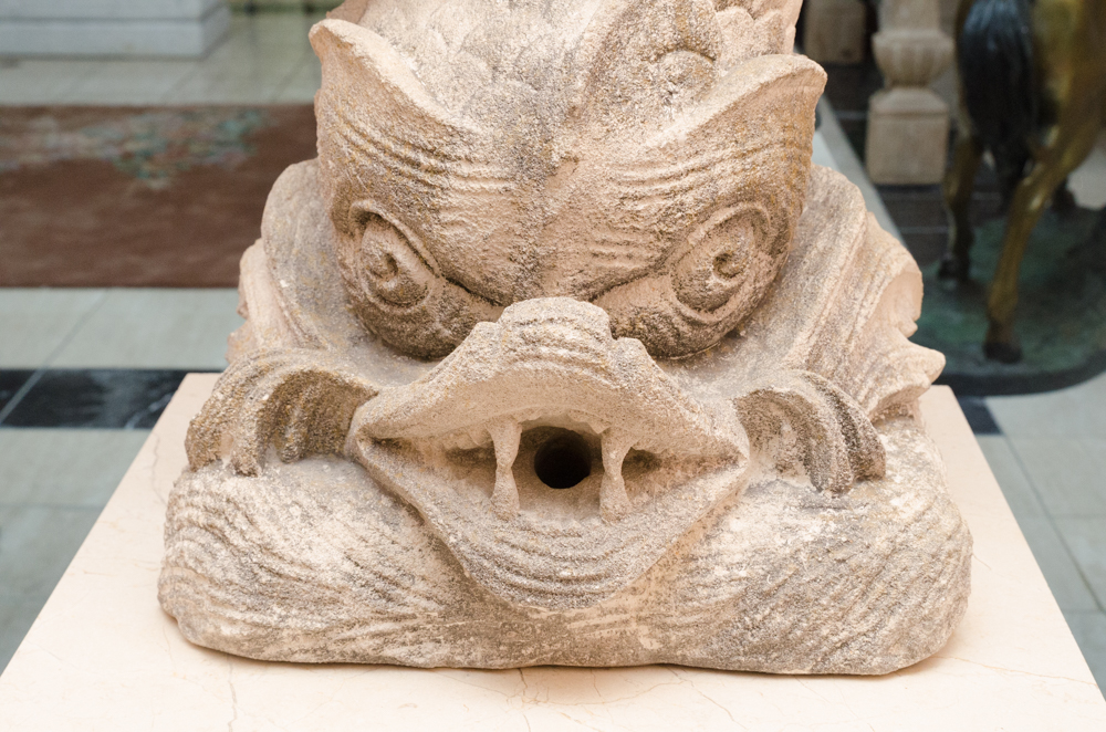 East Asian Style Stone Sculpture of a Fish