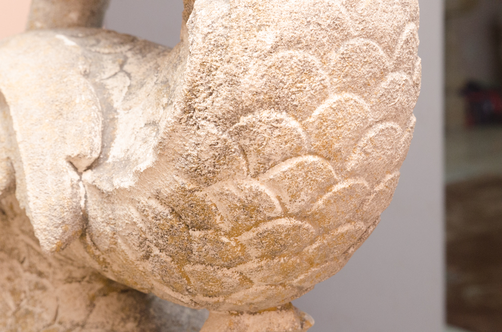 East Asian Style Stone Sculpture of a Fish