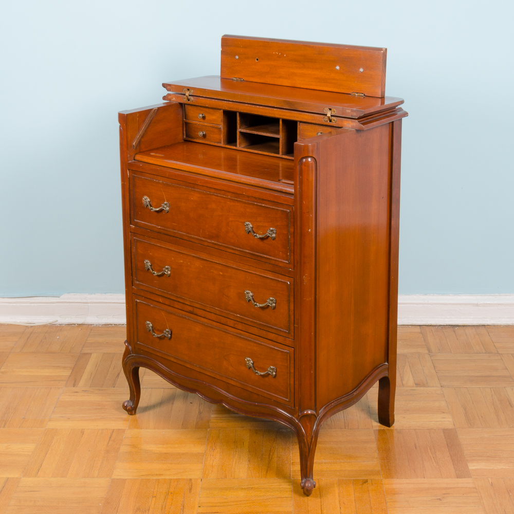 Provincial Louis XV Inspired "Touraine" Secretary by Drexel
