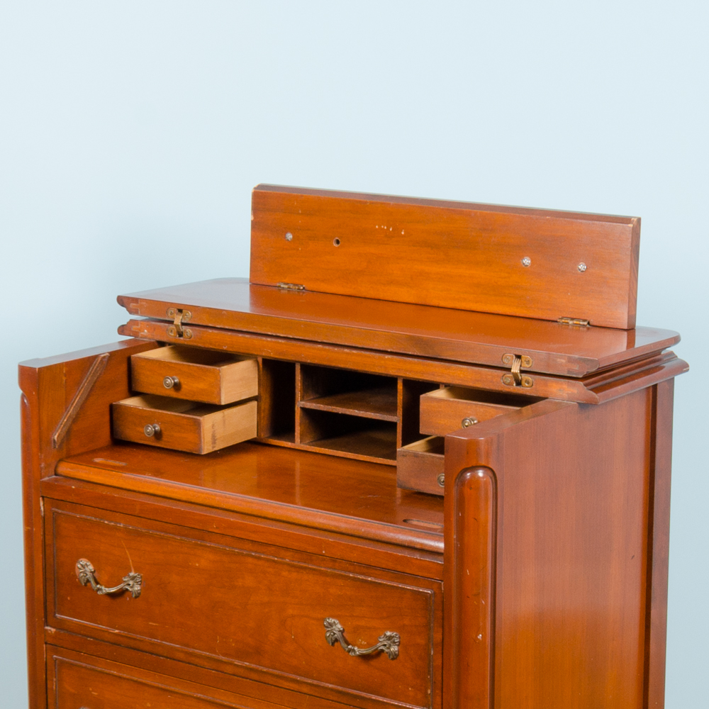 Provincial Louis XV Inspired "Touraine" Secretary by Drexel