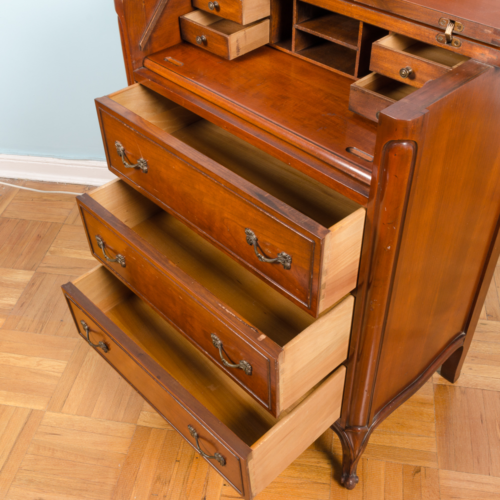 Provincial Louis XV Inspired "Touraine" Secretary by Drexel