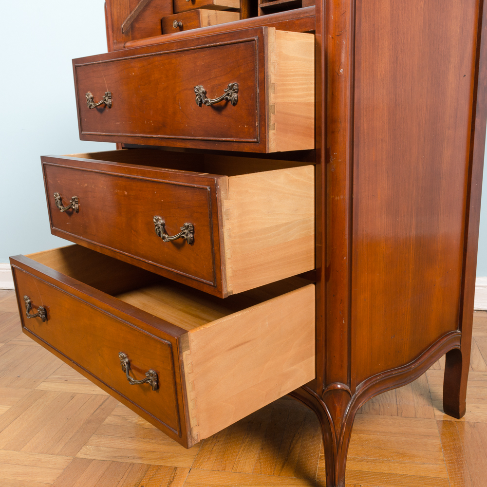 Provincial Louis XV Inspired "Touraine" Secretary by Drexel